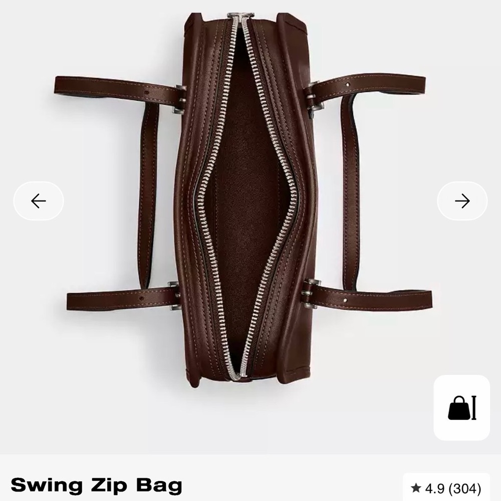 Coach Maple Swing Zip Bag NWT - Picture 12 of 13